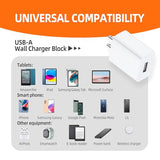 3 Pack Usb Wall Charger Block 5V 2A Ac Power Adapter Plug 10W For Iphone 13 12 11 Pro Max 8 7 6 6S Plus Se Xs Xr X,Ipad,Kindle Tablet,Samsung,Lg,Htc,Moto Charger Block Charging Cable Replacement