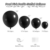 Black Balloon Garland Arch Kit 98pcs Mixed Sizes for Parties and Events