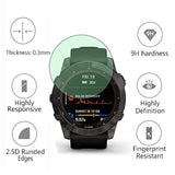 Watch Screen Protector (3+1Pack) Compatible For Garmin Fenix 7X 51Mm / 7X Solar / 7X Sapphire Solar, Tempered Glass Film Anti-Scratch High Definition Full Coverage And Soft Tpu Protective Case