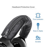Luxury Lambskin Headband Cover Compatible With Focal Utopia, Clear Mg, Stellia, Celestee, Clear Pro Mg, Radiance, Soft Genuine Leather Cushion Pad, Elegant & Comfortable Headphone Protector