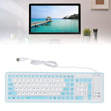 Foldable Silicone Keyboard,Usb Wired Silicone Keyboard,103 Keys Waterproof Rol
