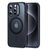ESR for iPhone 15 Pro Case, Translucent Matte Case, Compatible with MagSafe, Military-Grade Protection, Classic Series, Frosted Black