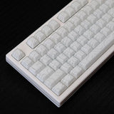 131 Keys White Translucent Keycaps Cherry Profile Shine Through Topographic Keycap Set Fit For 60% 65% 75% Mechanical Keyboard Cherry Mx Switches