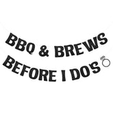 Bbq And Brews Before I Do’S Bridal Shower Banner, Summer Backyard Barbecue I Do Couples Shower Sign Bachelorette Wedding Engagement Decor, Picnic Bbq Grill Party Decoration Supplies