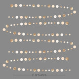 Champagne Gold Dot Garland – Boho Hanging Party Décor for Events