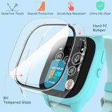 1 Pack Clear Case For Gizmo Watch 3 Adventure Screen Protector With Tempered Glass For Kids, Overall Protective Touch Sensitive Screen Protector Case For Verizon Gizmo Watch 3 Adventure