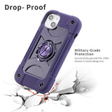 MARKILL Compatible with iPhone 14 Case and iPhone 13 Case 6.1 Inch with Built-in 360° Rotating Ring Stand, Military Grade Drop Protection Full Body Rugged Heavy Duty Durable Cover