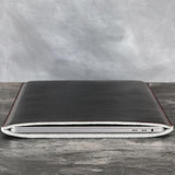 Real Leather Laptop Sleeve For Macbook Pro & Air Fits 13, 14, 15 & 16 Inch - Genuine Full Grain Leather With Soft Wool Lining (15 Inch - Air M2/M3)