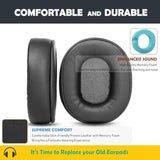 Adh300 2.4Ghz Tv Earpads Cushion Replacement With Protein Leather For Adh300 2.4Ghz Tv Wireless Headphone