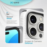 Speck CandyShell Grip Case - iPhone 16 Pro Slim MagSafe - White/Black