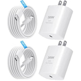 Iphone 16 15 Pro Max Charger 30W Usb C Iphone 16 15 Charger Block Fast Charging With 10Ft Long Type C Cable Cord For Iphone 16/15/15 Pro/15 Pro Max/15 Plus, Ipad Pro/Mini/Air, Galaxy S25/S24/S23 Ultra