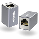 Cat7 Ethernet Coupler Female To Female, Shielded Rj45 Coupler Poe Cable Extend