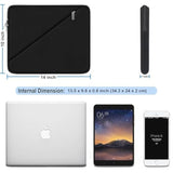 Laptop Sleeve 14 Inch, Shockproof Protective Computer Cover With Accessory Pocket, Traveling Carrying Bag Laptop Case Compatible For 14 Inch Macbook Air/Pro, Hp, Dell, Asus, Acer, Lenovo, Black