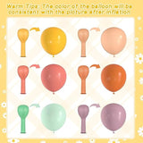 180Pcs Boho Daisy Balloon Arch Kit for Groovy Hippie Theme Party Decorations