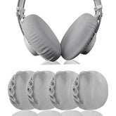 Geekria 2 Pairs Flex Fabric Headphones Ear Covers (Product Safety Certified), Washable & Stretchable Protectors for Large Over-Ear Headset, Sweat Resistant (Size L/Grey)