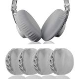 Geekria 2 Pairs Flex Fabric Headphones Ear Covers (Product Safety Certified), Washable & Stretchable Protectors for Large Over-Ear Headset, Sweat Resistant (Size L/Grey)