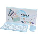 Bluetooth Keyboard And Mouse Combo For Ipad - 9.72" Rechargeable Wireless Keyboard & Mouse, Type-C Charging, Perfect For On-The-Go Professionals(Blue)