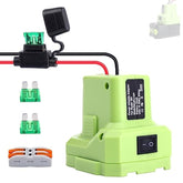 Power Wheels Battery Adapter Compatible With Ryobi 18V One+ Battery With Fuse & Wire Terminal P108 P107 P100 P102 P109 P189 P190 Power Connector For Rc Toy Car, E-Bike And Robotics