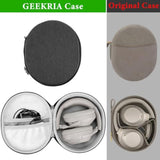 Geekria Shield Headphones Case Compatible with Sony WH-1000XM4, WH-1000XM3, WH-1000XM2, WH-H910N, WH-H900N, Replacement Hard Shell Travel Carrying Bag with Cable Storage (Dark Grey)