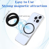 Magnetic Silicone Ring Grip Phone Holder Rotating Finger Loop Ring Grips Holder Soft Portable Magnetic Phones Loops Removable Silicone Loop Grip