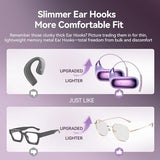 Over Open Ear Earbuds Wireless Bluetooth Open Ear Headphones Air Conduction Earbuds That Don'T Go In Your Ear With Over-Ear Hooks Running Headphones