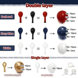 Red, White & Blue Balloon Arch Kit: Double Stuffed Latex Garland