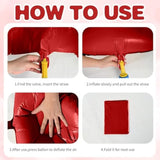 12 Pcs Heart Balloons, 18 Inch Red Heart Shaped Balloons, Big Foil Helium Balloon, Love Foil Balloon For Wedding Baby Shower Anniversary Backdrop Valentine Party Decorations