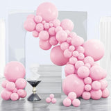 138pcs Pink Balloon Arch Kit β Pastel & Baby Pink Balloons in Various Sizes