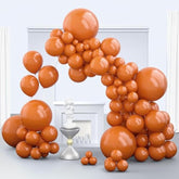 150Pcs Burnt Orange Balloon Arch Kit Different Sizes for Thanksgiving Halloween Fall