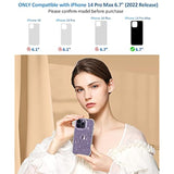 Compatible With Phone 14 Pro Max Case With Screen Protector + Camera Lens Protector, Clear Glitter Women Girls Phone Case, Shockproof Protective Cover For 14 Promax 6.7 Inch - Sparkle Clear