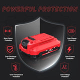 2-Pack 3.5Ah Battery and Charger Set for Craftsman 20V V20 Lithium Tools
