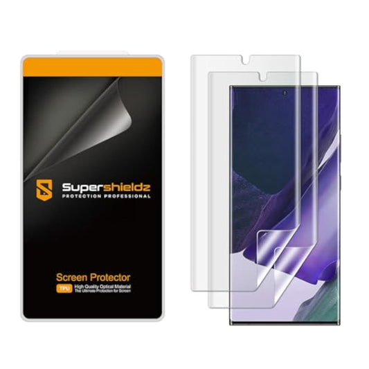 (2 Pack) Designed For Samsung Galaxy (Note 20 Ultra 5G) Screen Protector, High Definition Clear Shield (Tpu)