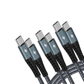 Usb C Cable, Fast Charging Cord, Type C To Type C Charger Cable, Braided Usb-C Charger For Iphone 17/16/15 Pro Plus Max S22 S21 Ipad Etc?3-Pack ?