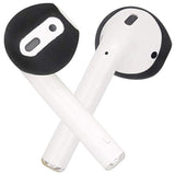 Fit In Case Earbud Covers Replacement For Airpods, Replacement Ultra Slim Ear Tips Earbud Covers Airpods Earbud Eartips, Fit In Charging Case, 6 Pairs, Black/White