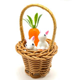 4Pcs Tiny Miniature Rattan Baskets With Handles Small Woven Tote Flower Girl Baskets Dollhouse Play Scene Ornament Mini Flower Basket For Wedding Party Favors Crafts Decor Willow Basket