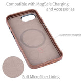 Genuine Leather Case For Iphone 16E, Compatible With Magsafe (Msgl, Brown)