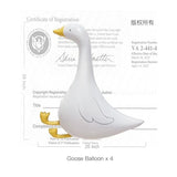 32 Inch Goose Balloons Funny Silly Goose Party Décor For Baby Shower One Silly Goose Birthday Decorations 4 Pack