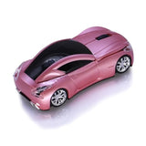 Wireless Sports Car Mouse, Wireless Desktop Laptop Computer Mouse 2.4Ghz Optical Mice For Yfnd (Pink)