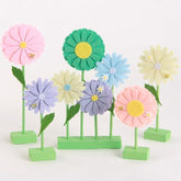 8 Pcs Daisy Felt Centerpieces For Tables Flower Birthday Party Decorations Daisy Birthday Party Decorations Pastel Daisy Decorations For Girl Birthday Baby Shower