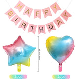 32pcs 2nd Birthday Decorations, Gradient Balloons & Banner for Boys Girls Party