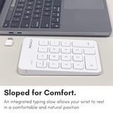 Usb C Wireless Number Pad | Numeric Keypad For Mac Macbook Imac | Wireless 10 Key For Laptop Pc Computer Notebook Surface Chrome (2.4G Usb) Perfect For Data Entry Numpad Number Keyboard