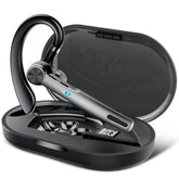 Bluetooth Headset, Wireless Headset With Enc Mic, 60H Talking Time Single-Ear Bluetooth Earpiece V5.3 With 400Mah Charging Case, Ip7 Waterproof Hand-Free Headphones For Ios Android Cell Phones Black