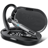 Bluetooth Headset, Wireless Headset With Enc Mic, 60H Talking Time Single-Ear Bluetooth Earpiece V5.3 With 400Mah Charging Case, Ip7 Waterproof Hand-Free Headphones For Ios Android Cell Phones Black