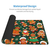 Non-Slip Waterproof Rubber Large Mouse Pad Overlock,Perfect For Home, Office, Or Gaming Setups? 29.5 X 15.8 Inches (Ginger Bread Man)
