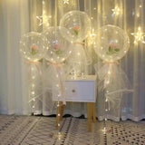 25 Pack Bobo Balloons, 24 Inch Clear Bobo Balloons, Diy Transparent Bubble Balloon For Wedding, Christmas, Birthday Party Decoration