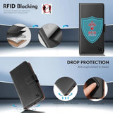 Compatible With Iphone 17 Pro Max Wallet Case With Card Holder,Women Men Rfid Blocking Pu Leather Folio Flip Tpu Protective Cover Credit Card Slots,Phone Case For Apple 17 Pro Max,Black