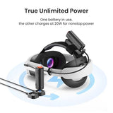 P5000 Compact Power Bank, 2 Pack 5000mah Battery Pack Compatible with Meta Quest 3/3S/2/Pro, 20W Fast Charing, Swap for Infinite Power, Suitable for