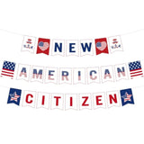 New Us Citizenship Decorations New Citizenship Congratulations Flags Banner Congratulations On Becoming A Us Citizen Banner For Oath Ceremonies Patriotic Party