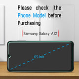 (3 Pack) Screen Protector For Samsung Galaxy A12 Tempered Glass, Bubbles Free, Anti-Scratch, Easy To Install, Case Friendly, 9H-Hardness