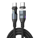 USB C Magnetic Charging Cable 240W 6ft, 16Pin Type C to Type C Magnet Charger Cable/360&180 Rotation Magnetic Phone Charger Data Cable for Phone